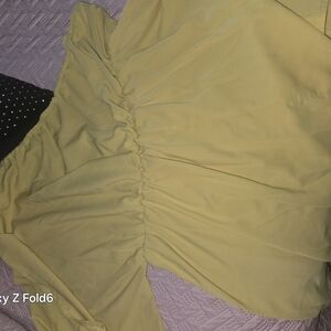 SHEIN Light Yellow Ruched